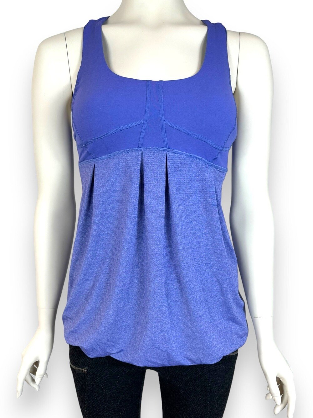Lululemon Run Your Heart Out Tank Top Womens 8 Lilac Persian Purple Padded Bra